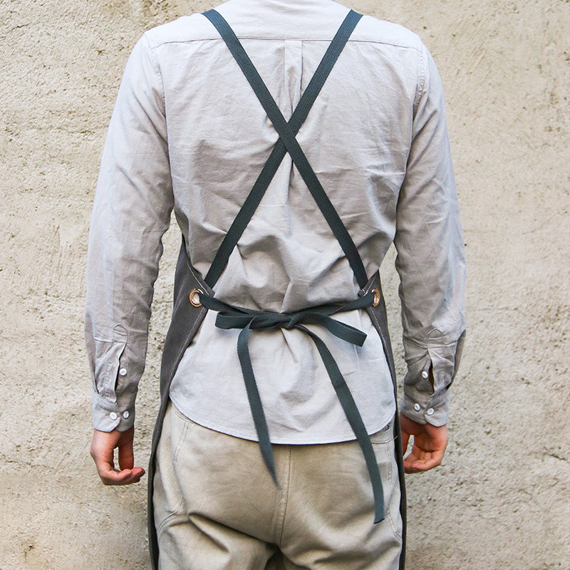 Denim Canvas Chef Apron – Durable, Functional & Stylish