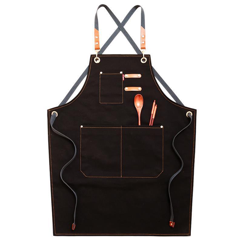 Denim Canvas Chef Apron – Durable, Functional & Stylish
